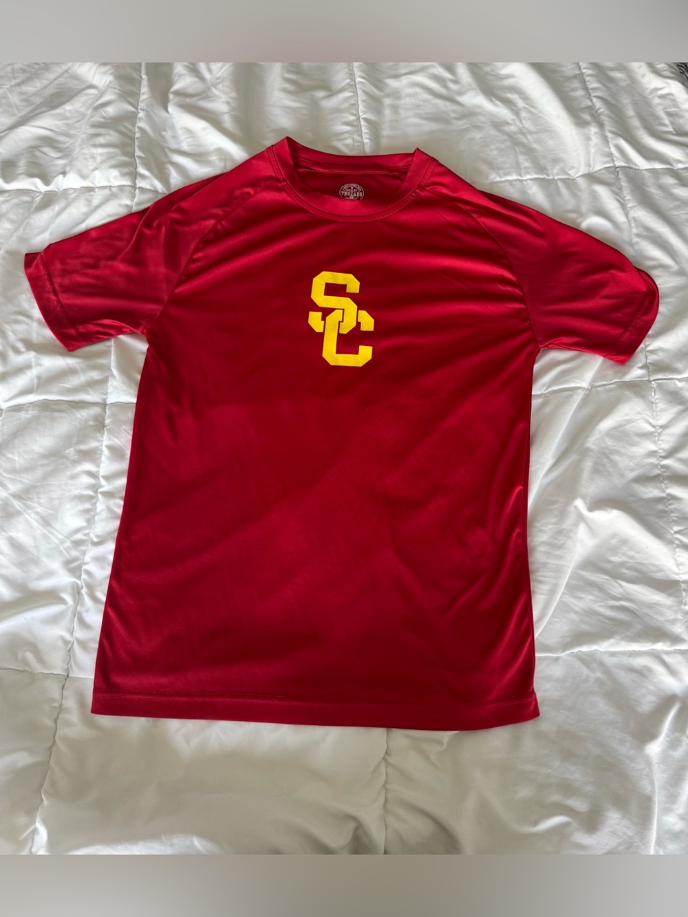 Rivalry Threads Red Short-Sleeve Tee with Yellow SC Logo